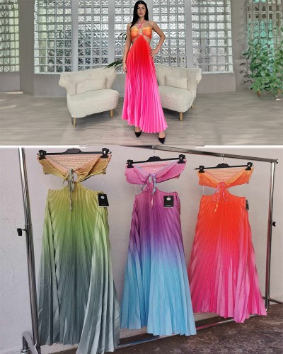 Multicolor Φόρεμα Straples