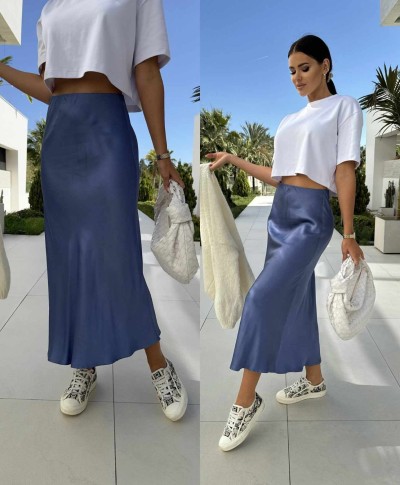 Saten Casual Φούστα