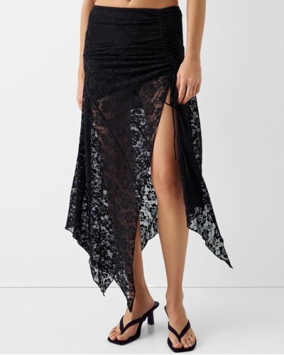 Ασσύμετρη Φούστα Lace