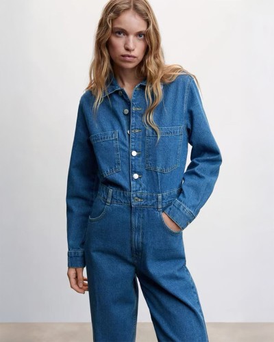 Blue Longsleeve Jean Ολόσωμη