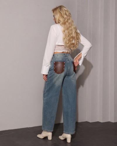 Brown Eco Pocket Τζιν