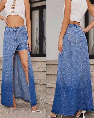 Jean Maxi Mini Φούστα