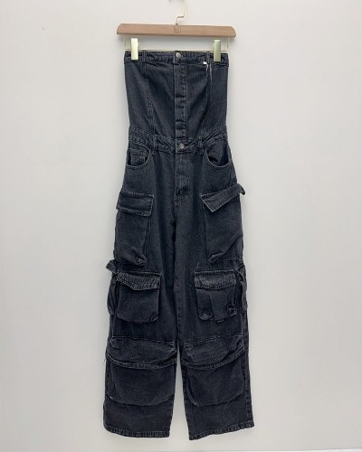 Jean Pockets Straples Ολόσωμη