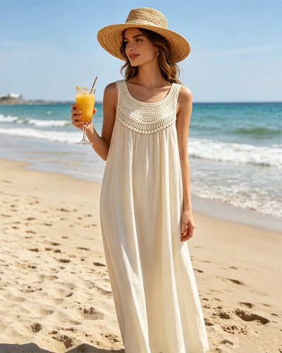 Knit Huge Τιράντες Φόρεμα
