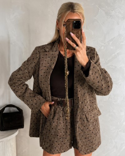 Κουστούμι Με Σορτς Polka Dot