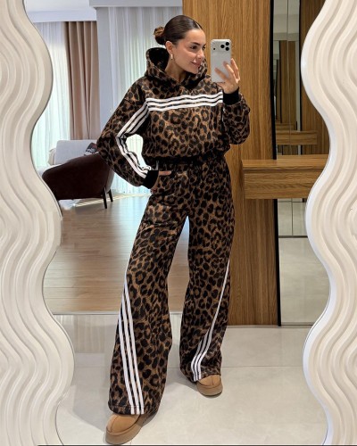 Leopard Oversize Σετ Φόρμα Lines