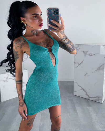 Mini Lurex Με Κρίκο Φόρεμα