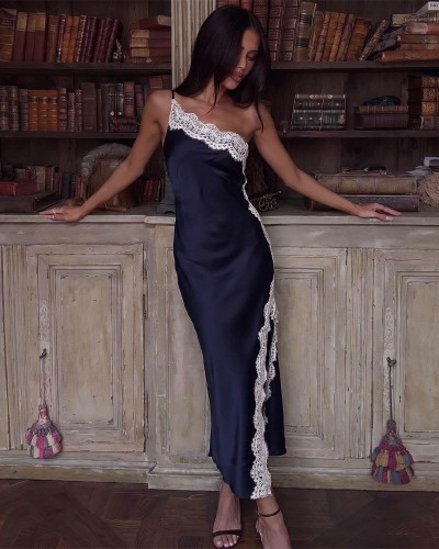 Oneshoulder Lace Detail Φόρεμα