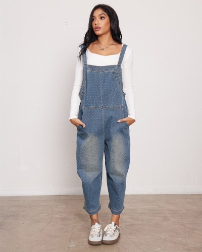 Oversize Τζιν Άνετη Σαλοπέτα