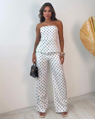 Polka Σετ Straples Με Παντελόνι