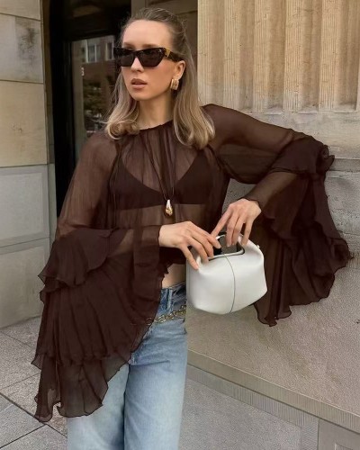 Seethrough Κορμάκι Bat Μανίκια