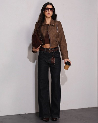 Slim Plus Size Pocket Τζιν