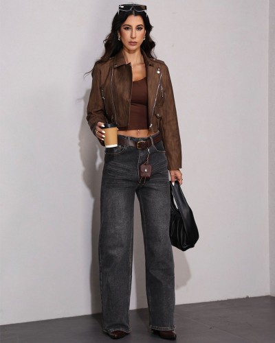 Slim Plus Size Pocket Τζιν