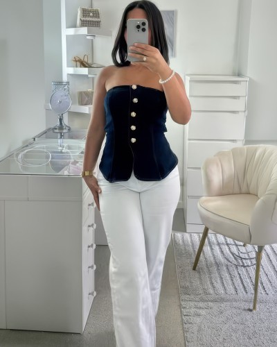 Tzin Strapless Μπλούζα