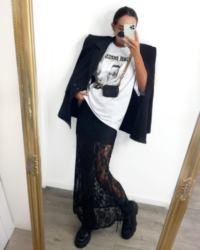 Stylish Δαντελένια Φούστα
