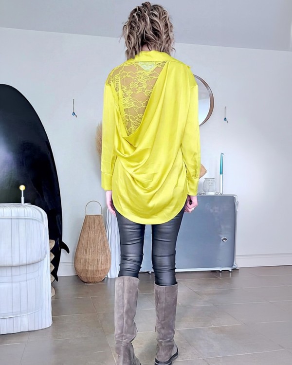 Back Secret Lace Πουκάμισο