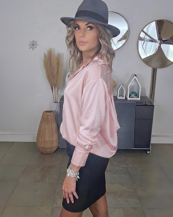 Back Secret Lace Πουκάμισο