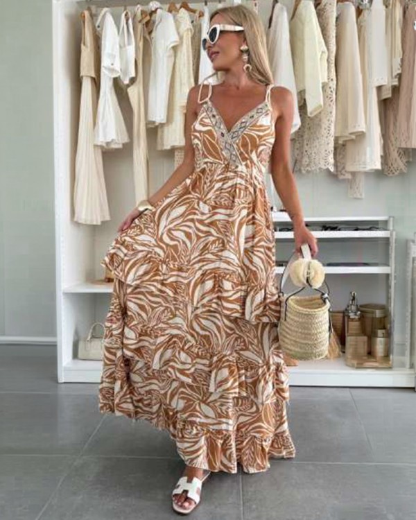 Boho Light Brown Φόρεμα