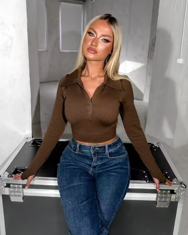 Crop Sleeve Με Φερμουαρ