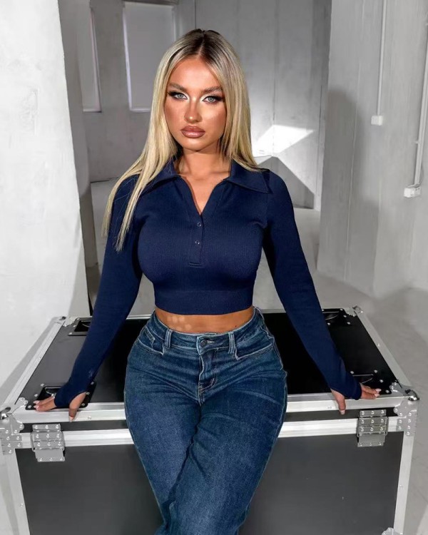 Crop Sleeve Με Φερμουαρ
