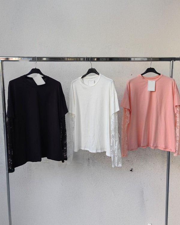 Lace And Cotton Μπλούζα