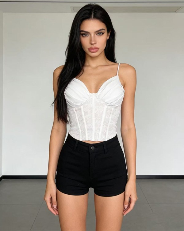 Lace Crop Dantela