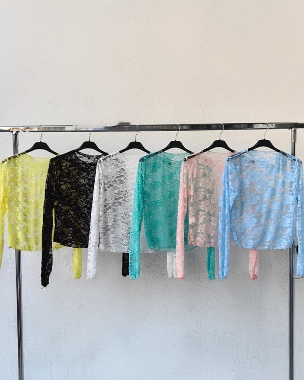 Lace Floral Μακρυμάνικο
