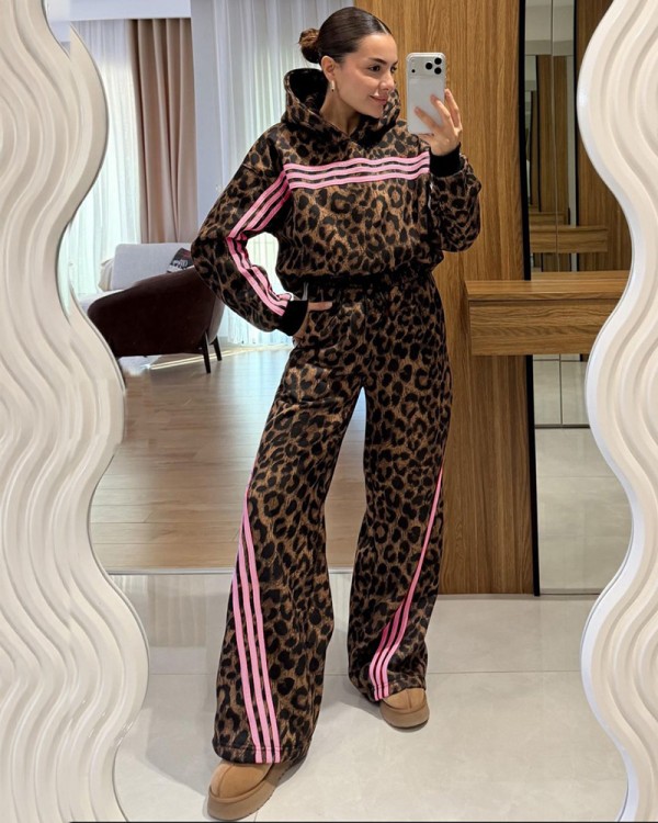 Leopard Oversize Σετ Φόρμα Lines