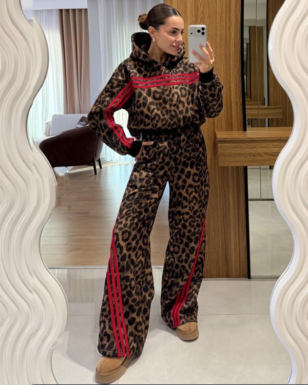 Leopard Oversize Σετ Φόρμα Lines