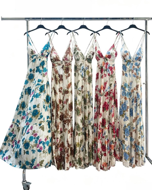 Linea Flowers Pat Φόρεμα