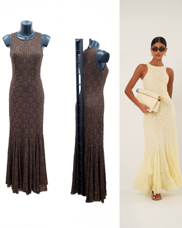 Luna Lace Maxi Φόρεμα