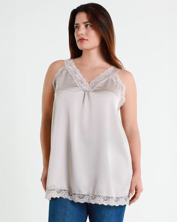Plus Size Lace Ραντάκι