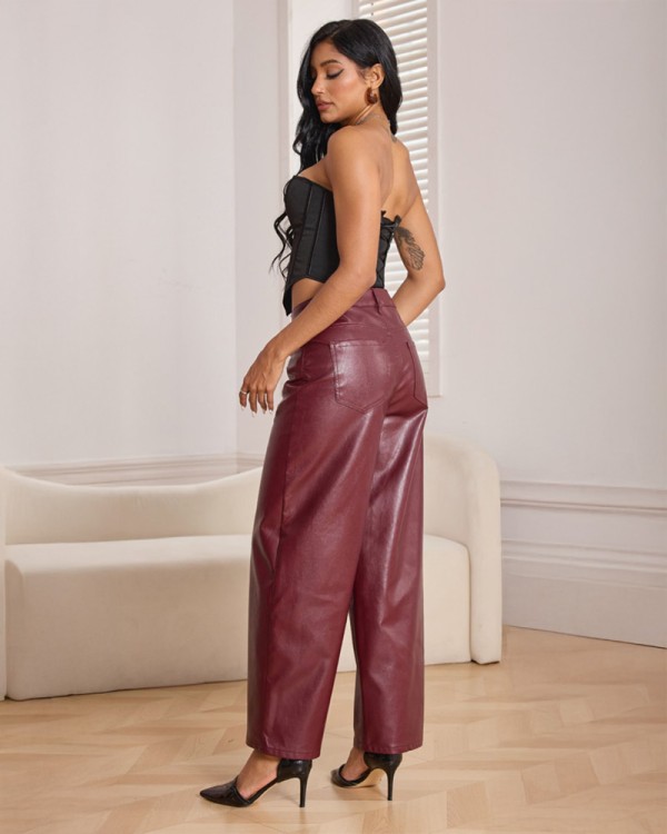 Trend Eco Leather Παντελόνι