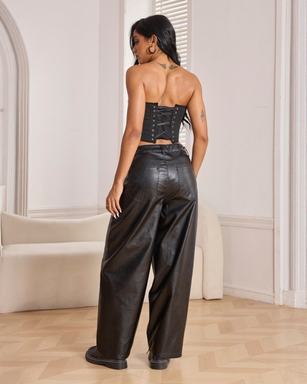 Trend Eco Leather Παντελόνι