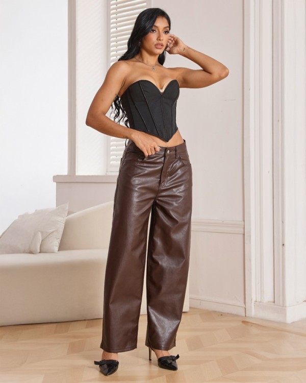 Trend Eco Leather Παντελόνι