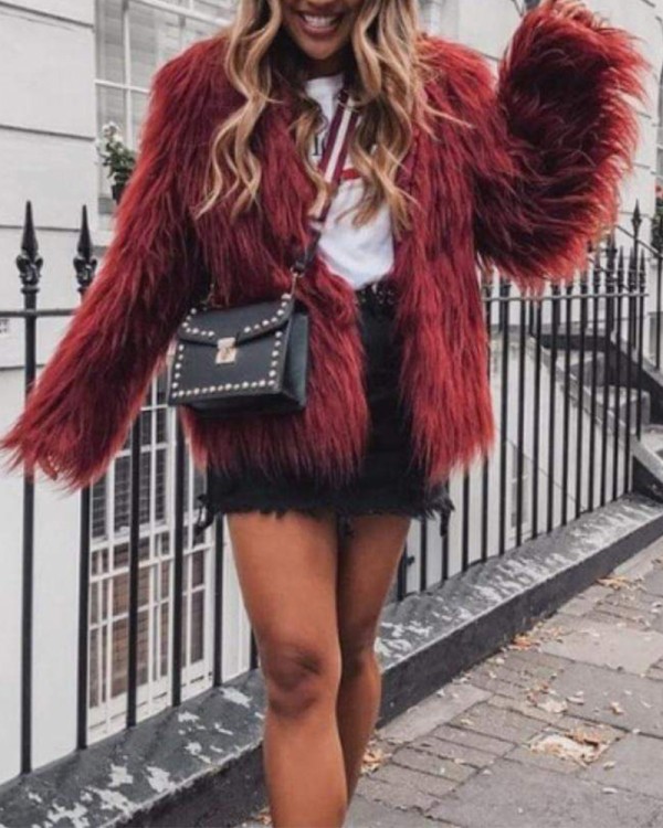 Trendy Fluffy Γούνα