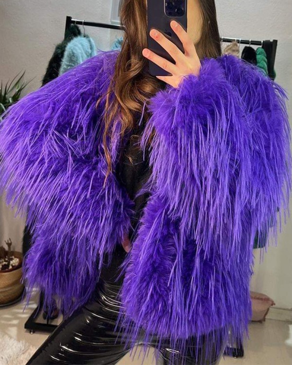 Trendy Fluffy Γούνα