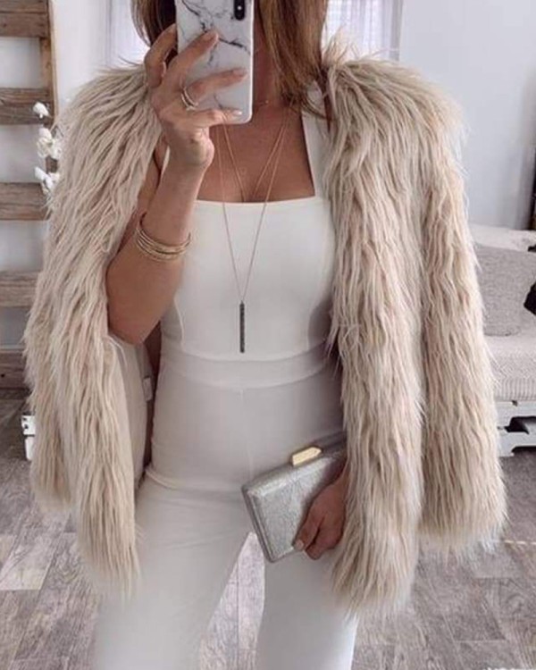 Trendy Fluffy Γούνα