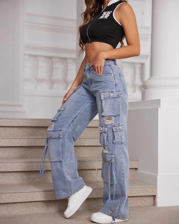 Τζιν Με Πολλά Pockets
