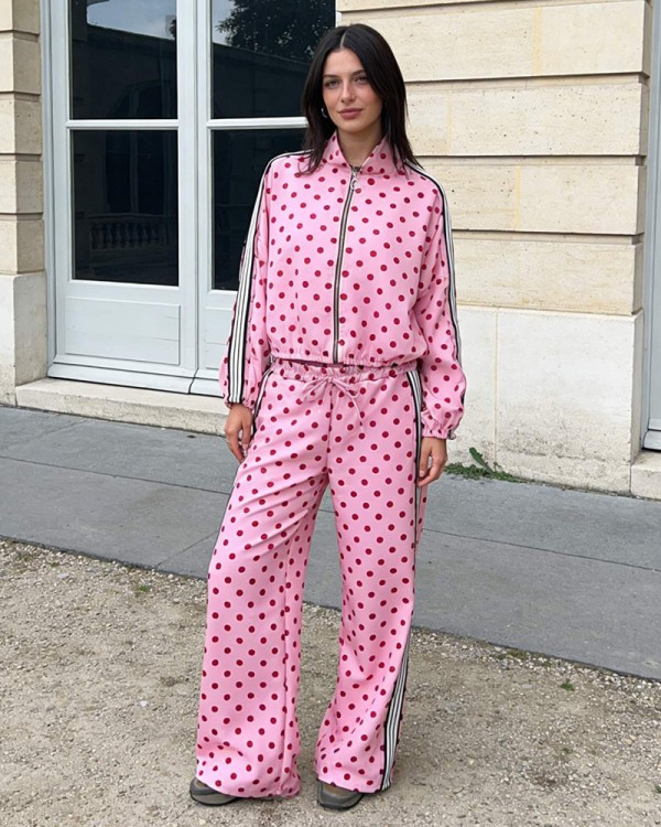 White Rayito Polka Σετ Φόρμα